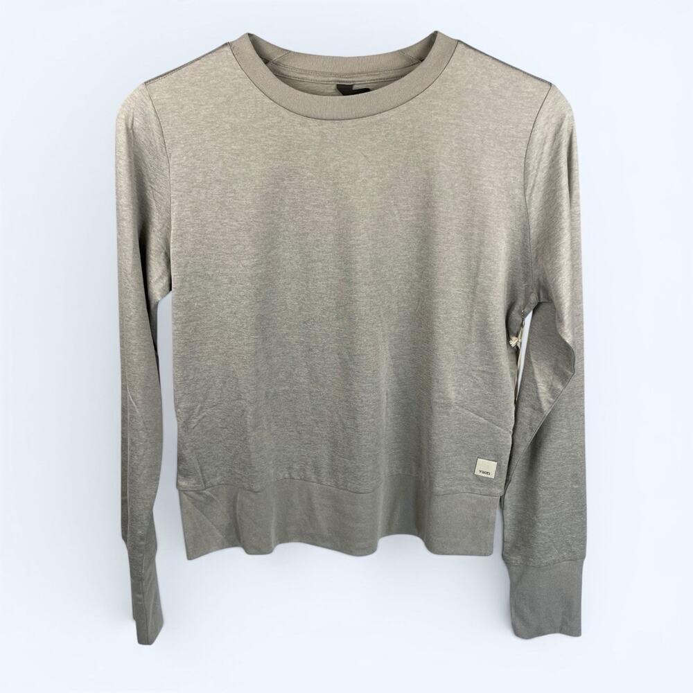 Vuori Daydream Crew Pullover Light Heather Grey Women’s Size XS